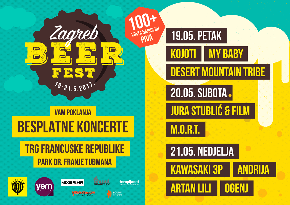 Zagreb Beer Festival kroz tri dana uz više od 100 vrsta piva nudi