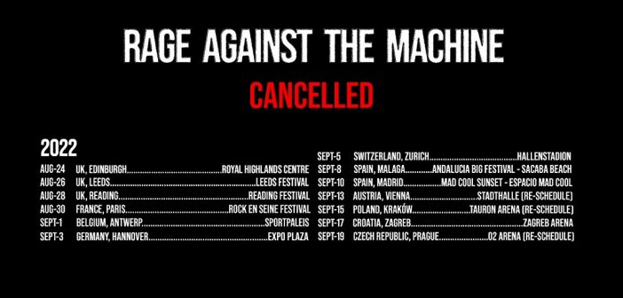 Loš dan za koncerte: Danas otkazani koncerti Rage Against the Machinea i Rakima