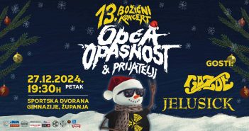 Band Opća Opasnost najavila tradicionalni božićni koncert u Županji.