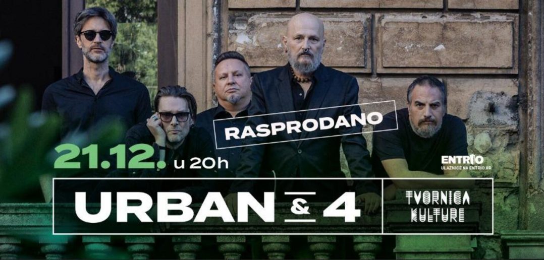 Klupski spektakl za kraj godine! Urban&4 dolaze u zagrebačku Tvornicu Kulture